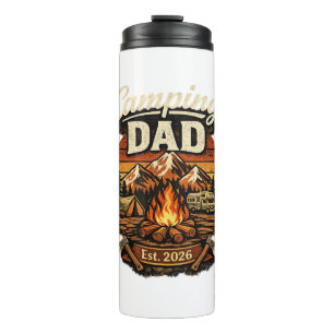 Garrafa Térmica Camping Pai Est. 2026 Copo Personalizado