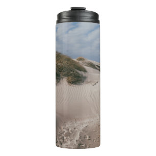 Garrafa Térmica CAMPO DE Areia Branca e de Graus Verdes