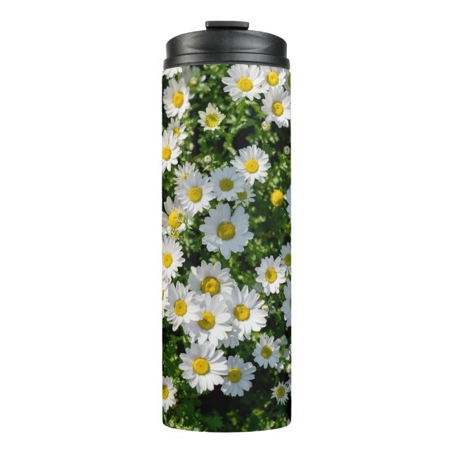 Garrafa Térmica Campo primavera Daisy: Fundo Serene (Frente)