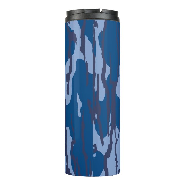 Garrafa Térmica Camuflagem Azul de Padrão Militar Camo (Verso)