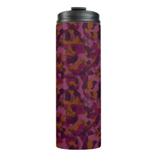 Garrafa Térmica Camuflagem framboesa, amora, castanha e noz-moscad
