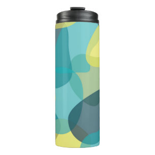 Garrafa Térmica Camuflagem, geométrico moderno, legal, na moda,