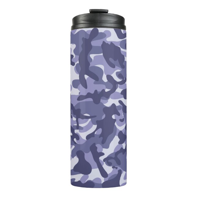 Garrafa Térmica Camuflagem Naval Roxa (Frente)