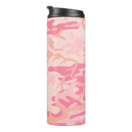 Garrafa Térmica Camuflagem Rosa, Militar, Exército