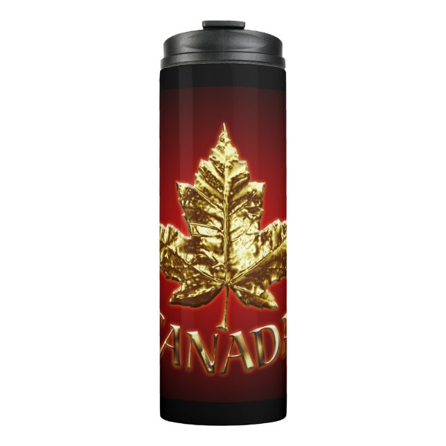 Garrafa Térmica Canada Varsity Tumbler Dourada Medalha Canada Tumb (Frente)