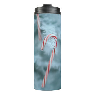 Garrafa Térmica Candy Cane na Árvore