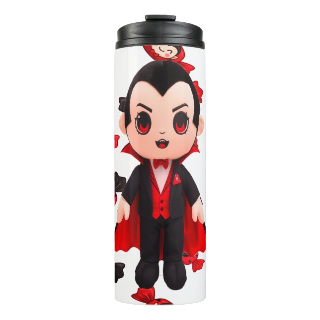 Garrafa Térmica Candy e Dracula Cute Spooky Halloween (Frente)