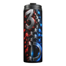 Caneca Abstrata Cubos Dimensão 3D Metálica