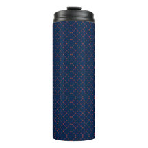 Caneca alta azul para viagem com tampa preta