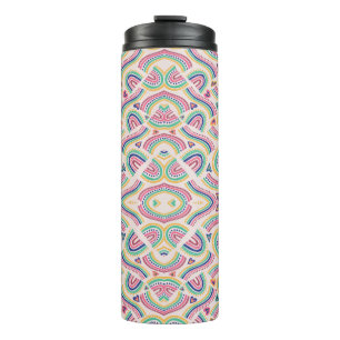 Garrafa Térmica Caneca alta e isolada para viagem com desenhos int