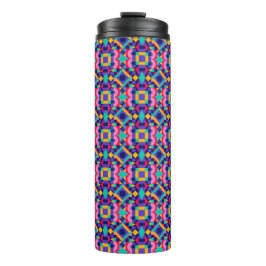 Garrafa Térmica Caneca alta para viagem com um padrão geométrico v