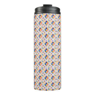 Garrafa Térmica Caneca alta para viagem com um padrão geométrico v