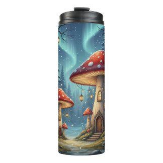 Garrafa Térmica Caneca Brilho de Cogumelo Encantado – Floresta Mág