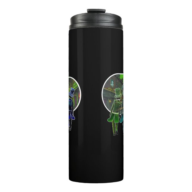 Garrafa Térmica Caneca com desenho de cartola (Frente)