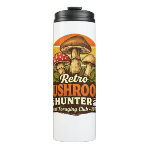 Garrafa Térmica Caneca de Caçador de Cogumelos Retro Engraçado Ama