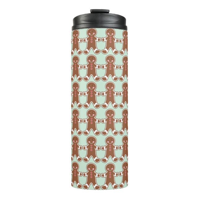 Garrafa Térmica Caneca de Café de Natal de Gengibre Menta (Frente)