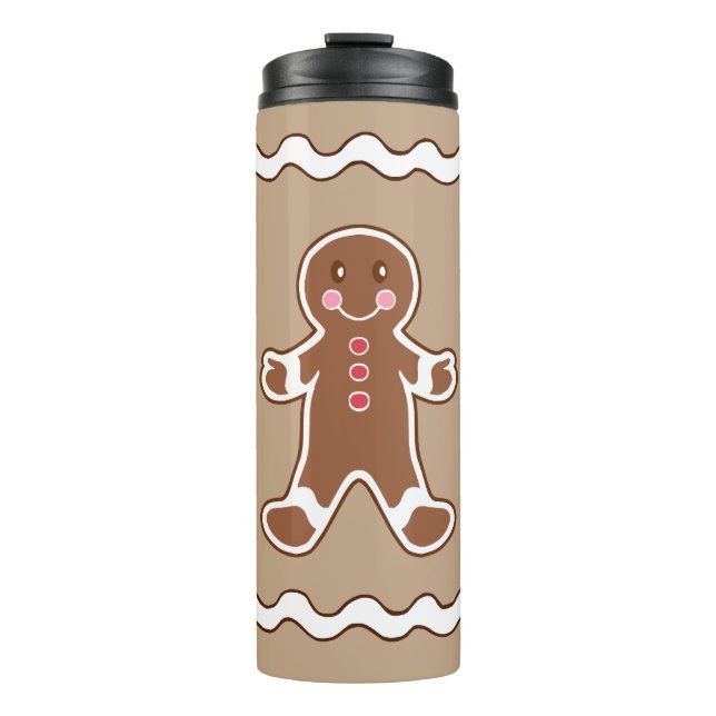 Garrafa Térmica Caneca de Café de Pão de Mel (Frente)
