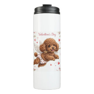 Garrafa Térmica Caneca de Café de Poodle Fofa – Caneca para Amante