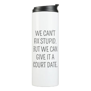 Garrafa Térmica Caneca de Café Engraçada para Advogado, Não Posso 