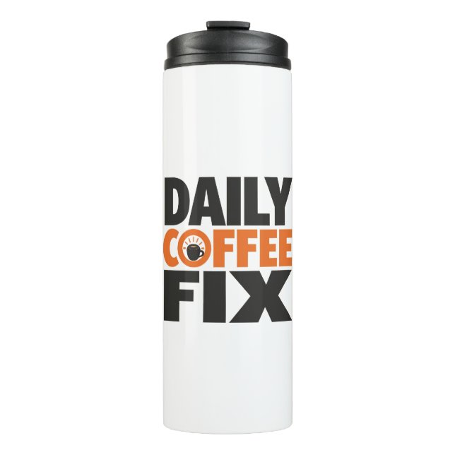 Garrafa Térmica Caneca de Café Personalizada – Combustível da Manh (Frente)
