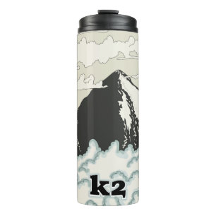 Garrafa Térmica Caneca de Café Two-Tone Cartaz de Viagens Montanha