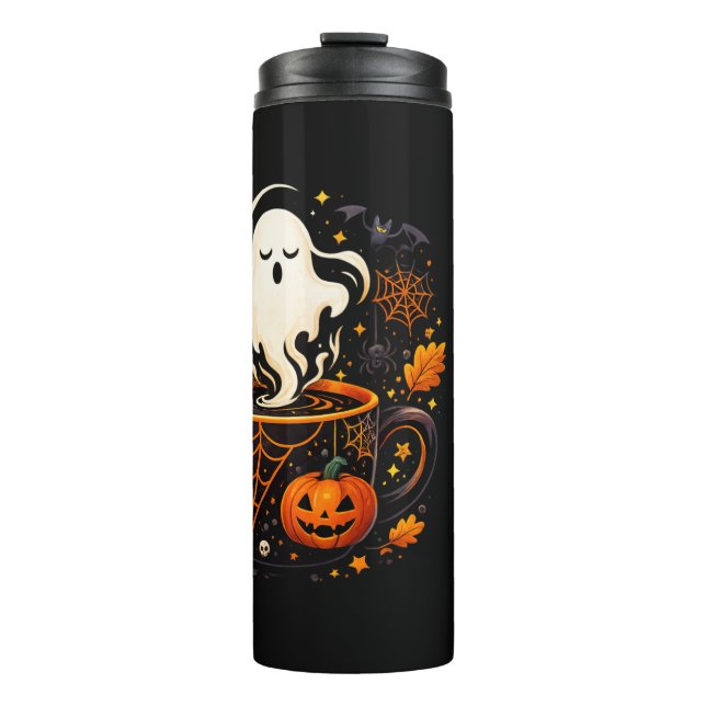 Garrafa Térmica Caneca de Halloween – Bebidas Assombradas (Frente)