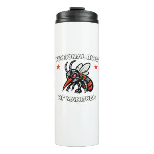 Garrafa Térmica Caneca de Viagem Ave Nacional Manitoba Mosquito En