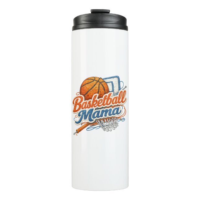 Garrafa Térmica Caneca de Viagem Basketball Mama (Frente)