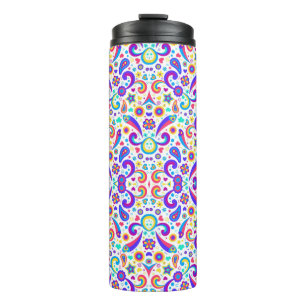 Garrafa Térmica Caneca de viagem colorida com vibrante
