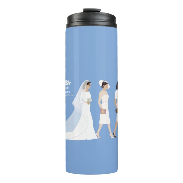 Garrafa Térmica Caneca de viagem da duquesa Meghan Markle Marco (Frente)