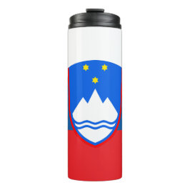 Garrafa Térmica Caneca de viagem da Eslovênia, pavilhão patriótico