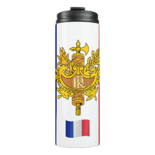 Garrafa Térmica Caneca de viagem da França, Bandeira Francesa patr