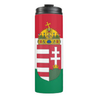 Caneca de viagem da Hungria, bandeira húngara patr