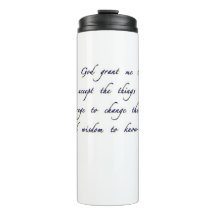 Caneca de viagem da oração da serenidade