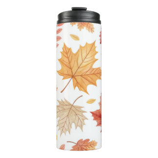 Garrafa Térmica Caneca de Viagem de Aço Inoxidável Folhas de Outon