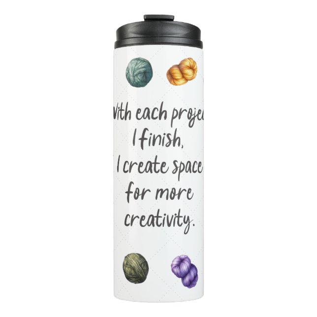 Garrafa Térmica Caneca de viagem de Afirmação de Malhas (Frente)