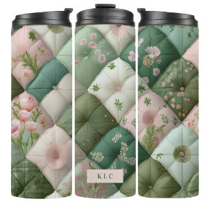 Garrafa Térmica Caneca de Viagem de Café Pastel Puffy Quilt