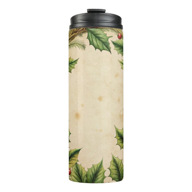 Garrafa Térmica Caneca de viagem de Natal Elegante - Taça Térmica  (Frente)