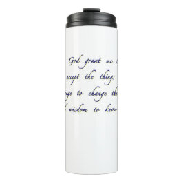 Garrafa Térmica Caneca de viagem de oração da serenidade