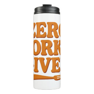 Garrafa Térmica Caneca de Viagem Divertida Sem Garfos Dados
