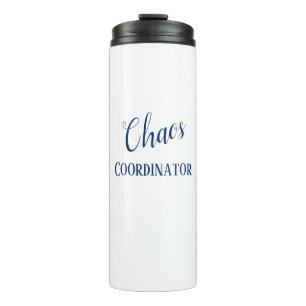 Garrafa Térmica Caneca de viagem do coordenador do caos