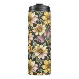 Garrafa Térmica Caneca de viagem flor