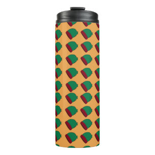 Garrafa Térmica Caneca de Viagem Mostarda com Beani de Inverno Ver