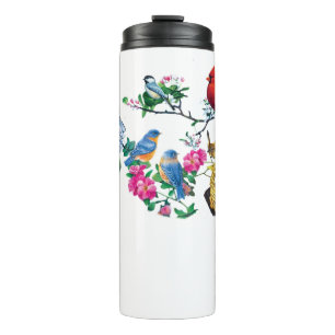 Garrafa Térmica Caneca de Viagem para Amantes de Pássaros