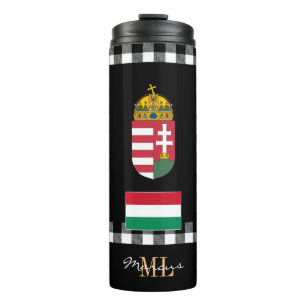 Garrafa Térmica Caneca de viagem Patriótica da Hungria, Bandeira d