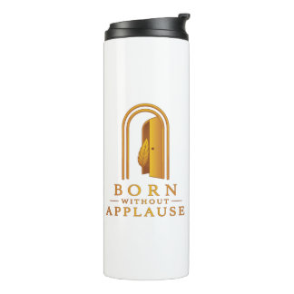 Garrafa Térmica Caneca de Viagem Porta Dourada e Pena Inspiradora