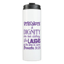 Caneca de viagem Proverbs 31:25