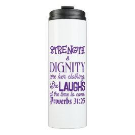 Garrafa Térmica Caneca de viagem Proverbs 31:25