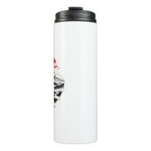 Garrafa Térmica Caneca de Viagem Samurai Japonês Sol Nascente Es