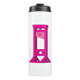 Garrafa Térmica Caneca de Viagem Tumbler Guillotina Rosa Fofa Kawa